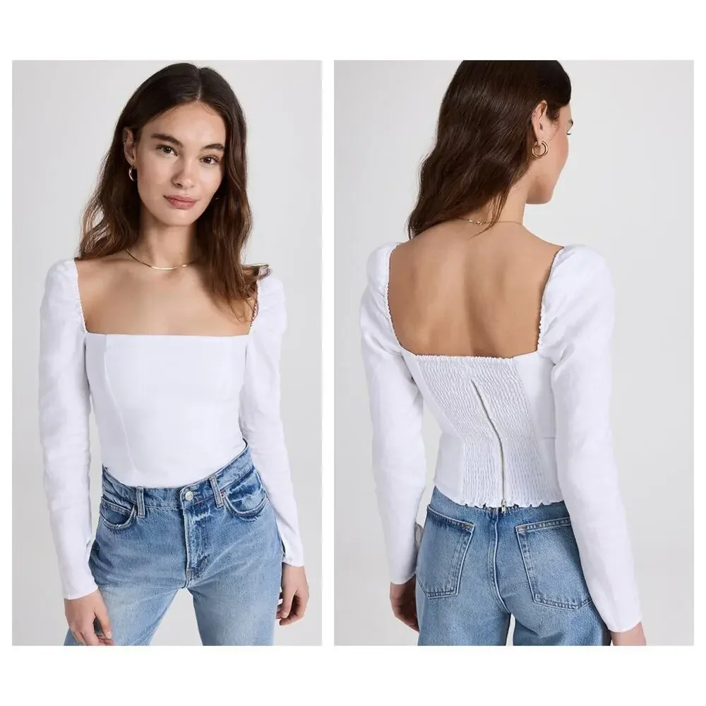 Reformation Khloe Linen Top Khloe Linen Top Size 2